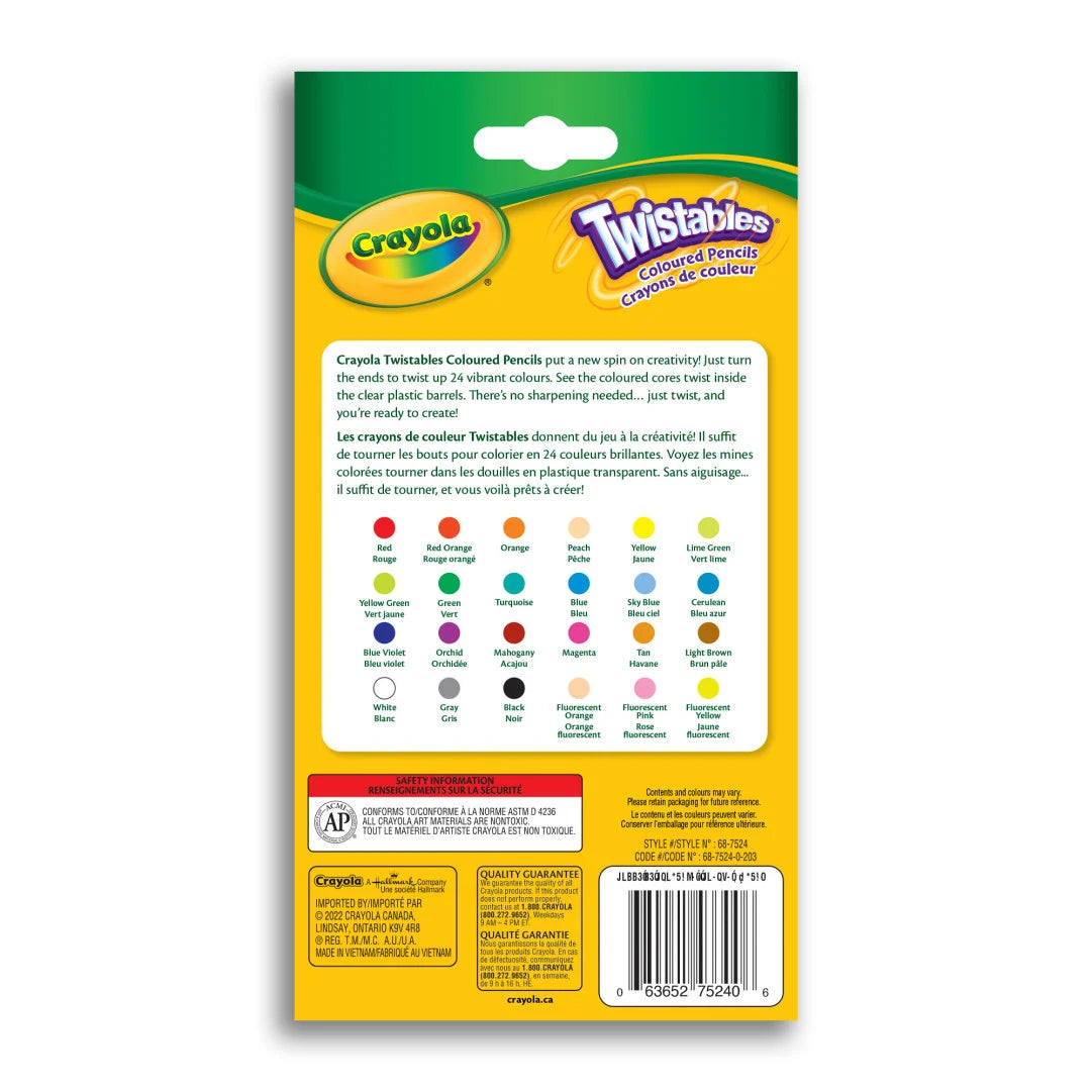 24 Twistables Coloured Pencils