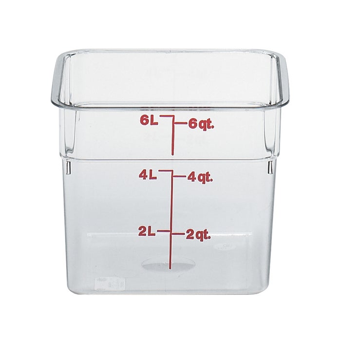 6qt Square Food Storage Container