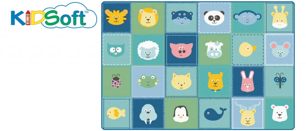 KS Animal Patchwork Soft, 4' x 6'
