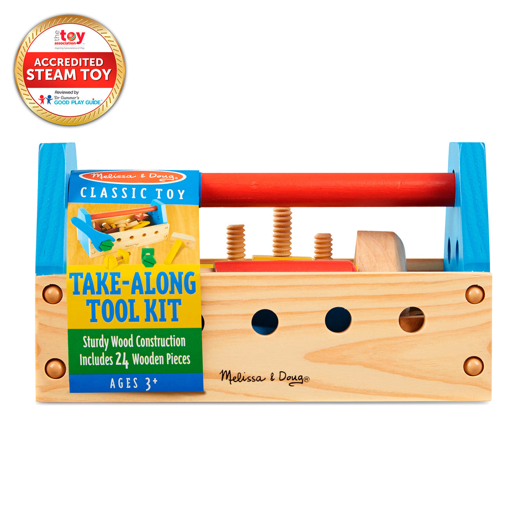 Wooden Take-Along Tool Kit