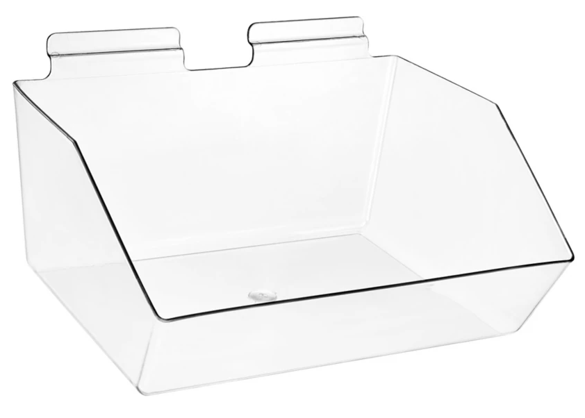Slat wall-Large Acrylic Bin (PK of 5)