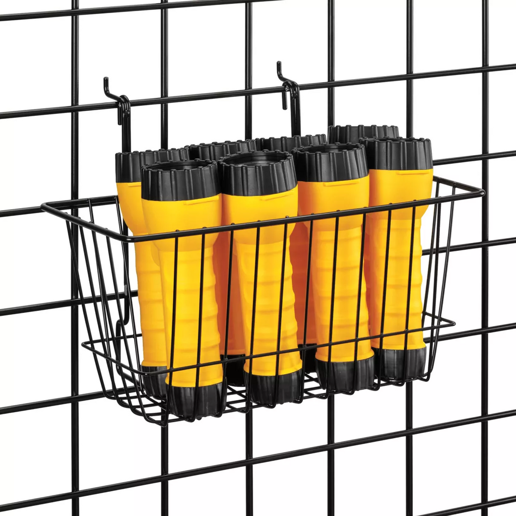 Slat wall-Wire Basket (PK of 6) 12x6x6"