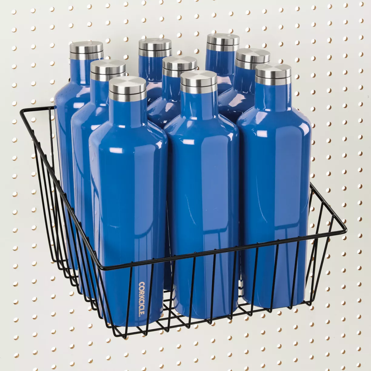 Slat wall-Wire Basket (PK of 6) 12x12x8" Slanted