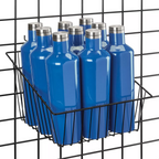 Slat wall-Wire Basket (PK of 6) 12x12x8" Slanted