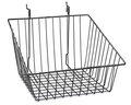 Slat wall-Wire Basket (PK of 6) 12x12x8" Slanted