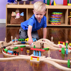 Magnetic Wood Train Set