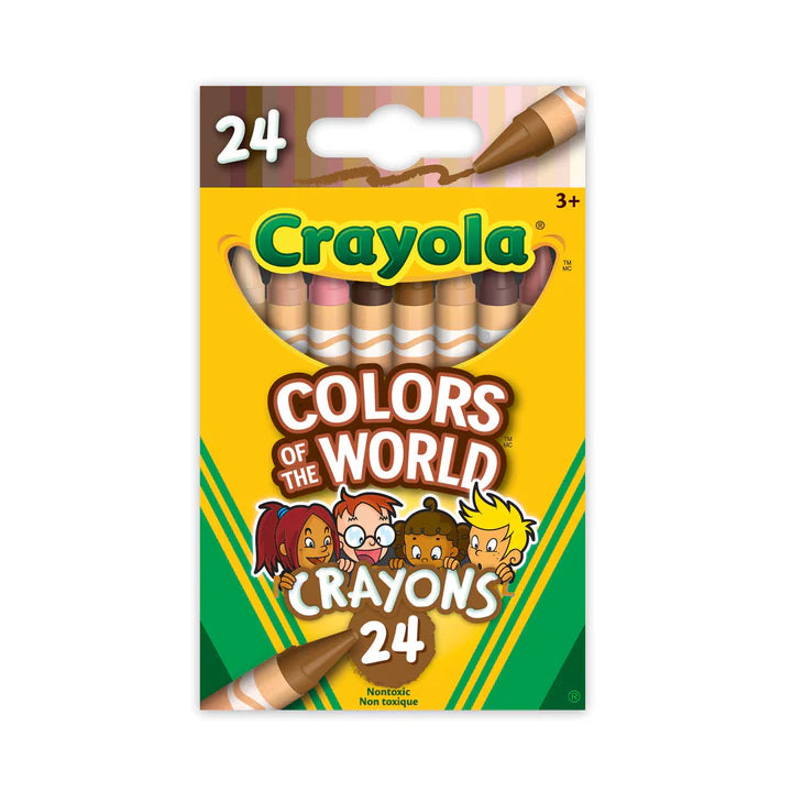 Colours of the World Fine Line Crayons, 24 Count